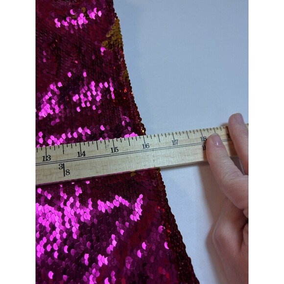 Intimately Free People Seeing Double Sequin Dress Medium Purple Fuchsia Gold - Picture 9 of 15